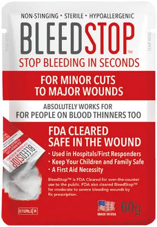 Quick clot bleeding power