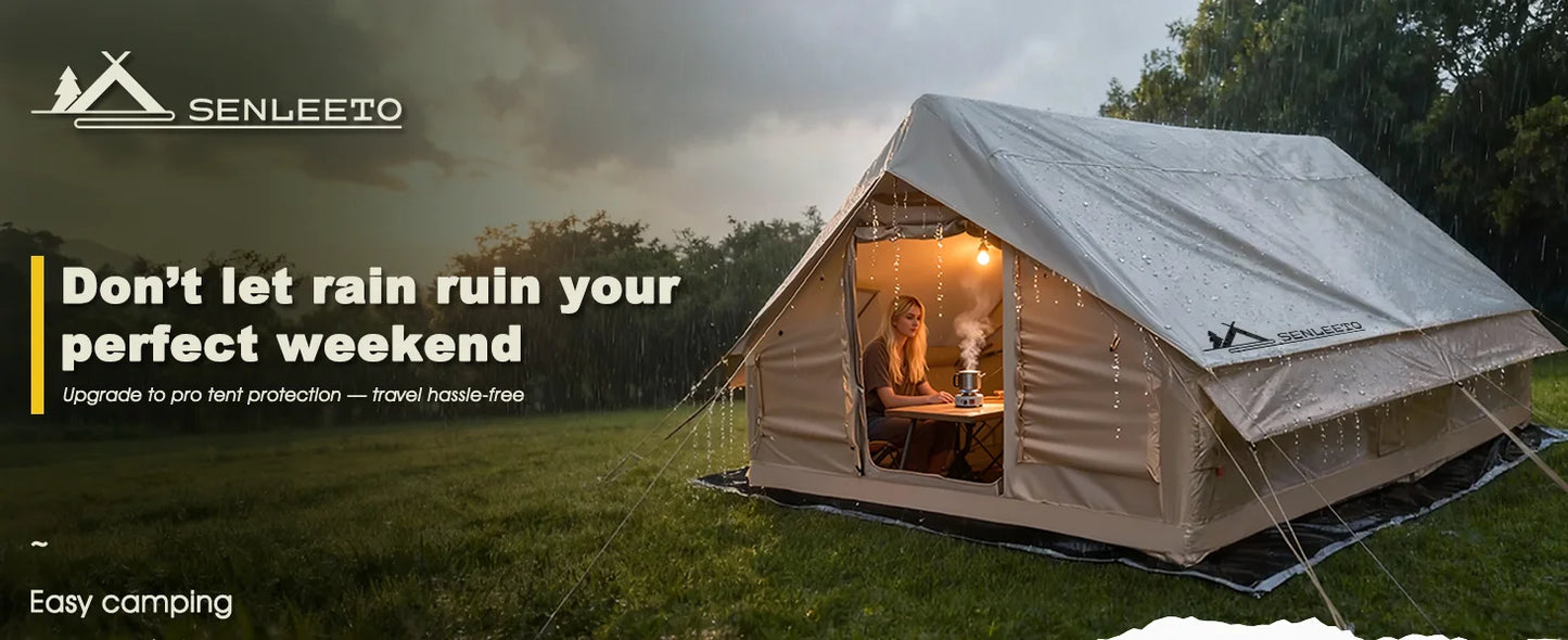 10‘ x 13’ Rainfly Fits for 6-8 People, Waterproof and Ultralight Survival Tent Shelter Awning Sunshade Cloth,Easy Set-Up Camping